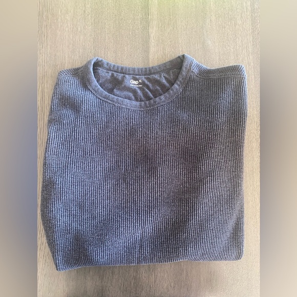 Men’s GAP thermal crew neck pullover shirt/sweater - Picture 3 of 6